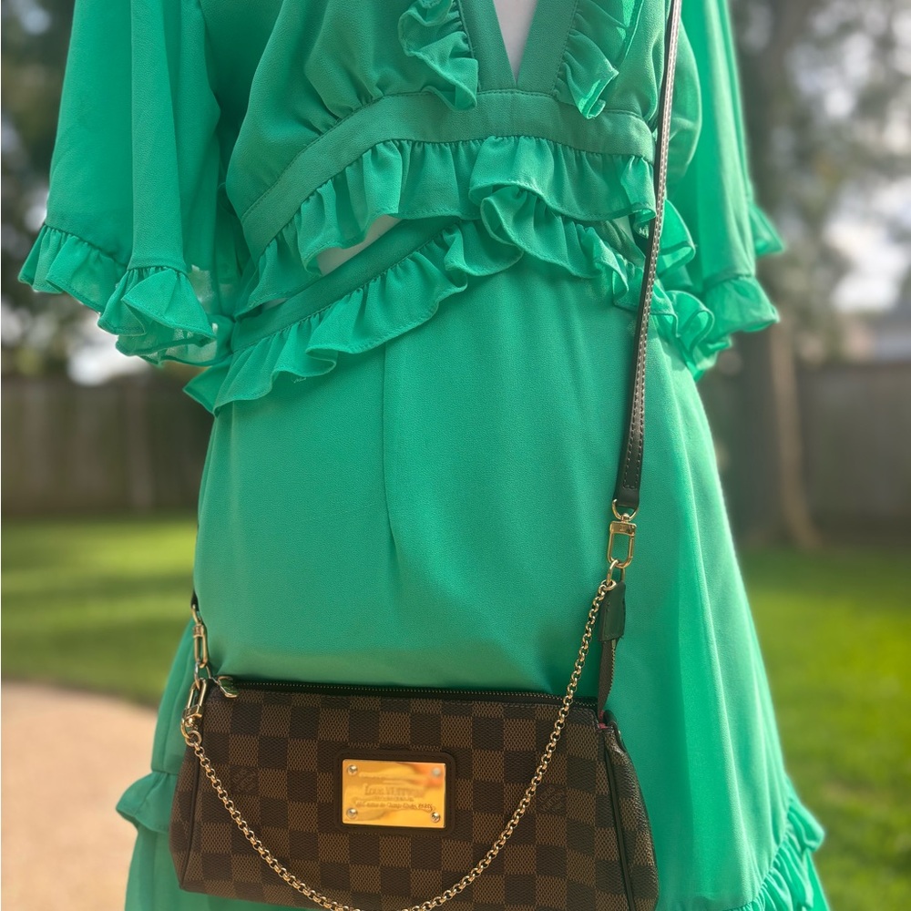 Louis Vuitton Damier Ebene Eva Crossbody Bag
